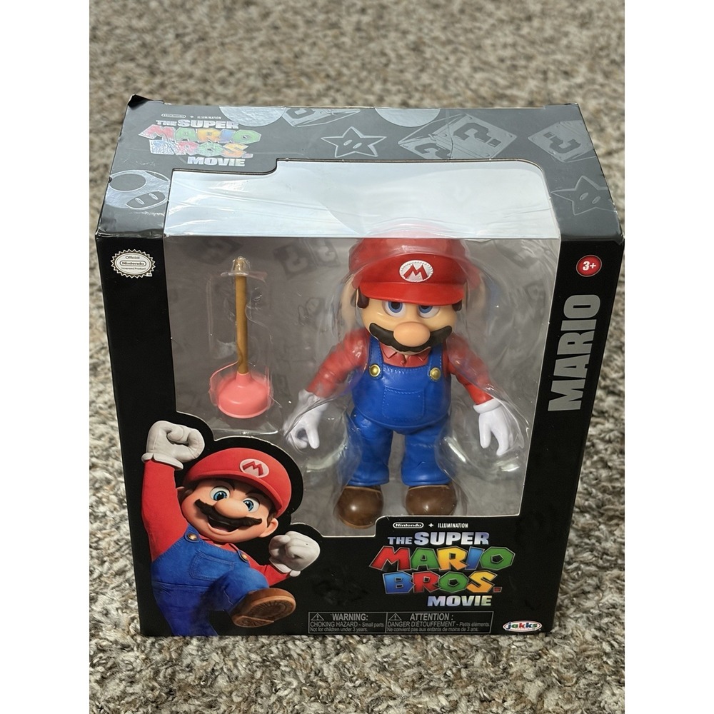 Nintendo The Super Mario Bros. Movie 5" Mario Action Figure Jakks Pacific New